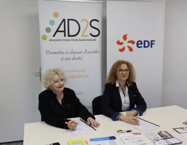 Signature d'une convention de partenariat entre AD2S et EDF